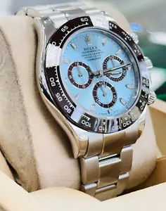Rolex Daytona 116506 ICE BLUE PLATINUM Box and Papers New Style Card 2021 - Picture 1 of 11