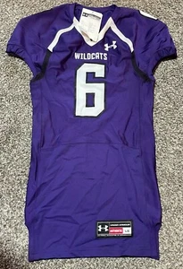 Under Armour Northwestern Wildcats Football Jersey Size Large Fitted - Picture 1 of 3