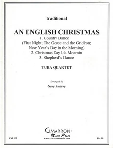 AN ENGLISH CHRISTMAS TUBA QUARTET CHRISTMAS ARRANGEMENTS by Gary Buttery - Picture 1 of 2
