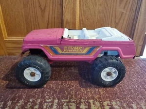 Vintage Tonka Jeepster Stump Jumper 13.5" Pressed Steel (Pink) - Picture 1 of 11