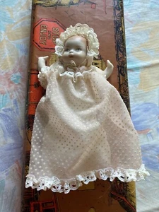 Rare Baby Doll 5” Realistic Porcelain Head Arms&Legs. Cloth Body Newborn Infant. - Picture 1 of 8