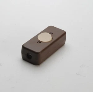 PRESTO-VEDDER 0062172 Schnur-Zwischenschalter, Isolierstoffgehäuse braun 2polig - Bild 1 von 2