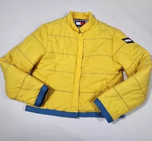 TOMMY HILFIGER TOMMY JEANS Kids Yellow Puffer Jacket Size S - Picture 1 of 12