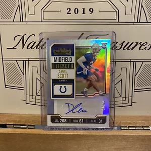 2023 Contenders Daniel Scott RC Rookie Auto Midfield /50 Colts FTWILL - Picture 1 of 2