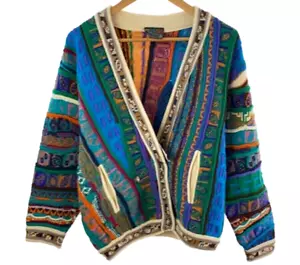 COOGI Knitted Cardigan Long Sleeve 3D Knit Size SS Made in Australia - Picture 1 of 4