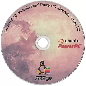 Ubuntu 8.10 Intrepid Ibex PowerPC Alternate Install CD Apple Mac G3 G4 G5 iMac - Picture 1 of 1