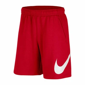 NWT NIKE Men's Big & Tall Logo Fleece Shorts Red White RARE COLOR!  - Picture 1 of 3