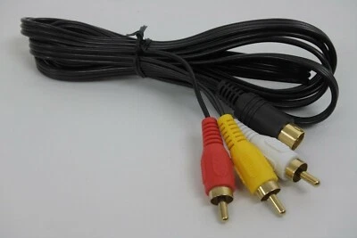 Sega Saturn AV (RCA) Cable Unofficial JAPAN Game - Image 1 of 2