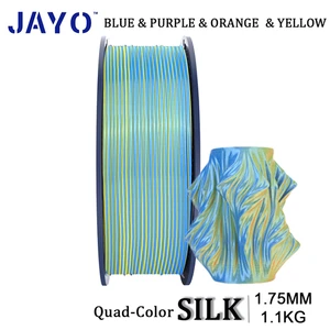 JAYO 3D Printer Filament 1.1KG SILK Quad-Color Blue/Purple/Orange/Yellow 1.75mm - Picture 1 of 8