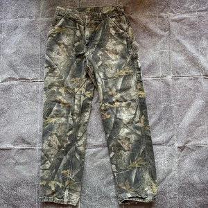 Men's Vintage Y2K Carhartt X Realtree Camo Canvas Duck Hunting Pants Sz 33 X 34 - Picture 1 of 6