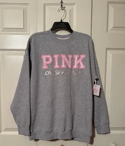 Felpa oversize grigia ROSA x LoveShackFancy edizione limitata ~ MEDIA ~ NUOVA CON ETICHETTE! - Foto 1 di 7