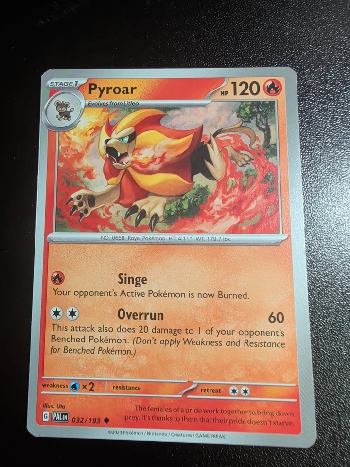 Pyroar 032/193 Sv02: Paldea Evolved Regular - Image 1 of 1