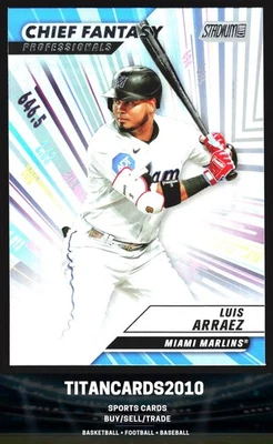 Luis Arraez 2024 Stadium Club Chief Fantasy Refractor Miami Marlins #CFPRO-12 - Image 1 of 2