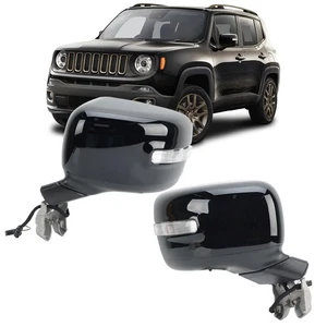 Pair Driver&Passenger Side Mirror For Jeep Renegade BU 2015-2022 W/Turn Signal - Picture 1 of 21