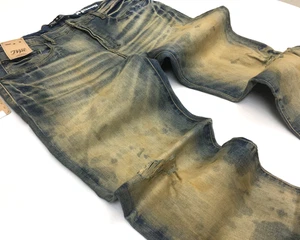 Pantalones de mezclilla ajustados ajustados elásticos rasgados desgastados lavados de colección Prps Winsor - Imagen 1 de 16