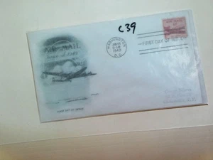 U. S. FDC - C39 - Air Mail - ArtMaster cachet - comb. ship! - Picture 1 of 1