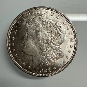 1921 P MORGAN SILVER DOLLAR! Nice Uncirculated Coin! BEAUTIFUL! - Picture 1 of 10