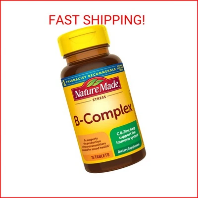 Complejo Nature Made Stress B con Vitamina C y Zinc, Suplemento Dietético para Imm Foto 1 de 2