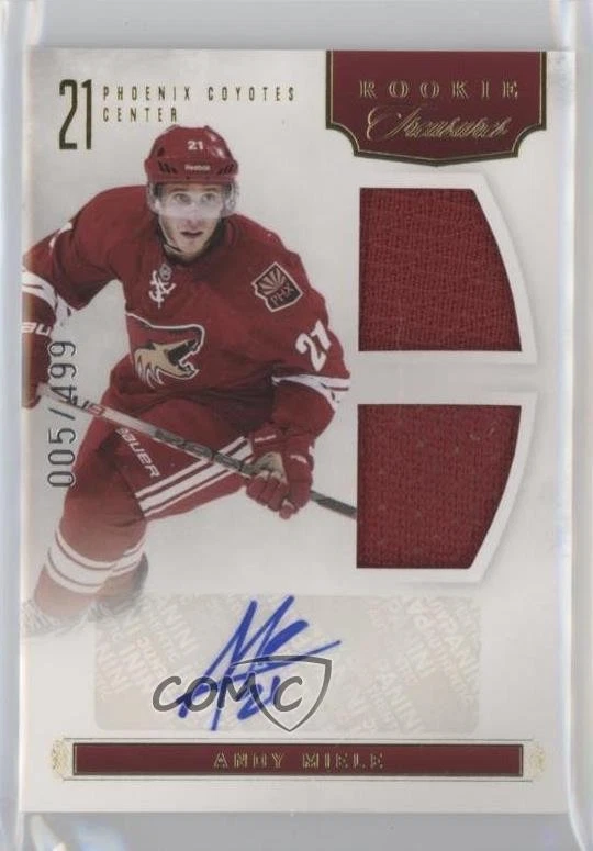 2011 Panini Rookie Anthology Treasures Signatures /499 Andy Miele #160 Auto RC - Image 1 of 2