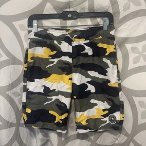 Abercrombie Kids Swim Shorts Boys 11 / 12 Trunks Camo Mesh Lined - Picture 1 of 10
