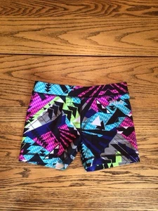 Geometric Fila Spandex Shorts Girls Size M (10-12) - Picture 1 of 3