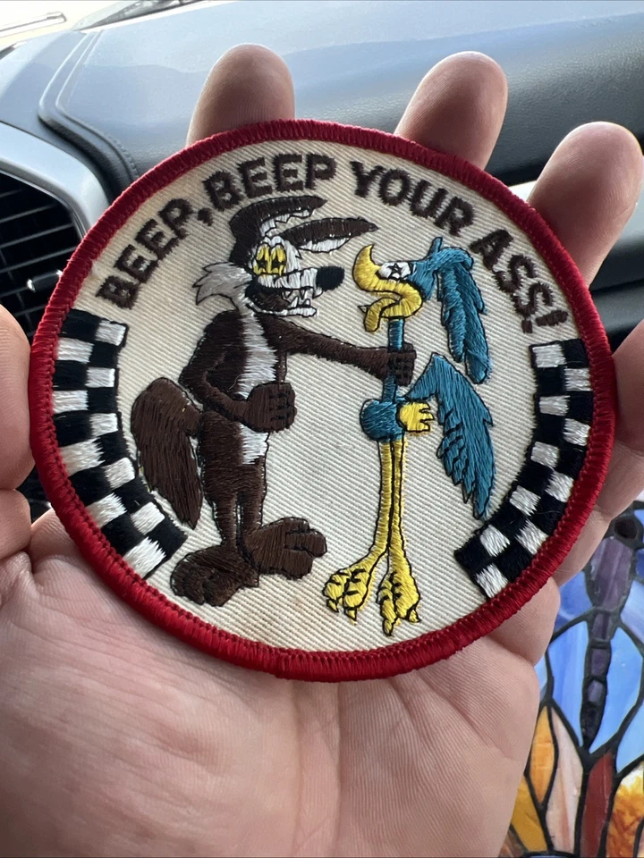 ORIGINAL NASA APOLLO ASTRONAUT GENE CERNAN BEEP, BEEP YOUR ASS! CLOTH-BACK PATCH - Image 1 of 2