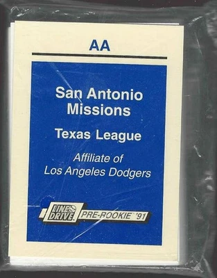 1991 Line Drive San Antonio Missions Factory Sealed Team Set - Image 1 of 2