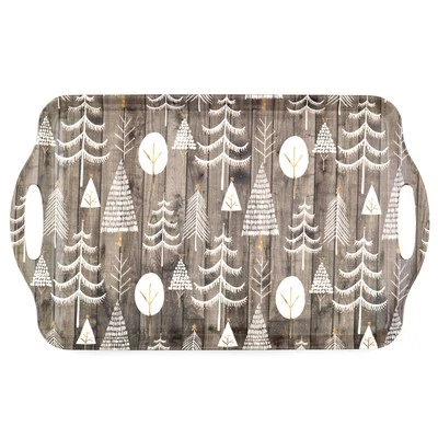Bandeja de sándwiches de Navidad blanca de madera Pimpinela (19" x 11,6") - Melamina Foto 1 de 4