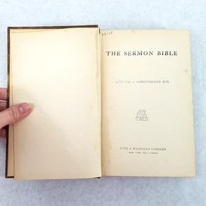 The Sermon Bible: Acts VII - Corinthians XVI, 1925 Funk & Wagnalls - Vol IX, 6 - Bild 1 von 10