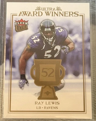 2006 Fleer Ultra Award Winners #UAA-RL Ray Lewis card, Baltimore Ravens HOF MT  - Image 1 of 2