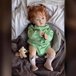 24in/60cm Newborn Doll Soft Cloth Body Lifelike Reborn Baby Dolls Doll Gifts - Picture 1 of 4