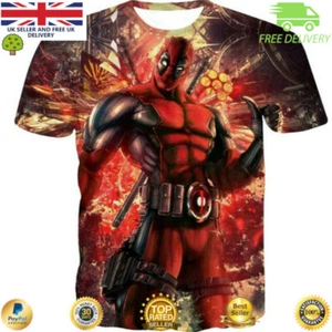 Camiseta temática de película de Deadpool para hombre diseño de superhéroes S - XXL - Imagen 1 de 17