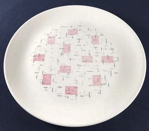 Vintage 50s MCM Novelty Kitsch Vernon Ware Metlox Tickled Pink Serving Platter - Picture 1 of 11