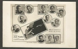 Real Photo Postcard Juan Polito Tango Pianist & Alberto Echague Tango Signer - Imagen 1 de 2