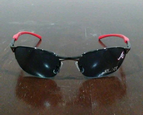 New MLB Atlanta Braves Dark Blue/Red Metal Frame Sunglasses -PMJS Cover