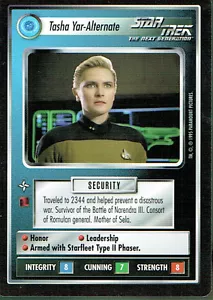 STAR TREK CCG ALTERNATE UNIVERSE RARE KARTE TASHA YAR-ALTERNATE - Bild 1 von 1