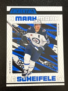 2023-24 Upper Deck Credentials Mark Scheifele Winnipeg Jets Blue 100/149 (#98) - Picture 1 of 2
