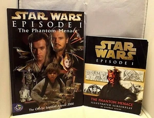 STAR WARS EPISODIO 1 Recuerdo Oficial Guión Anual e Ilustrado 2X LIBROS - Imagen 1 de 2