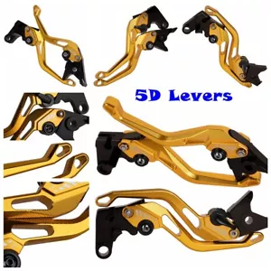 For Suzuki Burgman AN 650 2003-2009 CNC 5D Brake Clutch Levers Pair 2008 07 06 - Foto 1 di 11