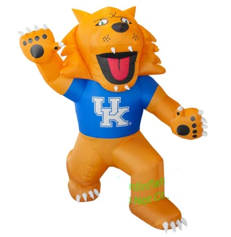 7' Air Blown LED Inflatable NCAA Kentucky Wildcats Mascot Yard decoration Cover