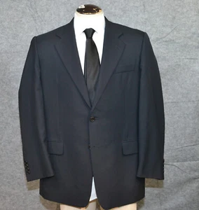 Hickey Freeman Boardroom Suit Jacket 42R Navy Blue Wool Blazer Union Made in USA - Bild 1 von 19