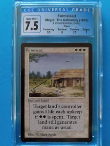 BETA ๐๐ฉโ๐พ Farmstead ๐ฉโ๐พ๐ Vintage 1993 MTG | NM+ CGC 7.5 - Picture 1 of 2