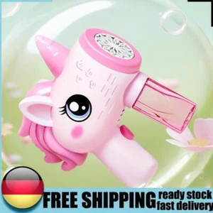 Unicorn Electric Bubble Gun Toy Automatic Bubble Machine Gun for Kids (Pink) - Bild 1 von 10