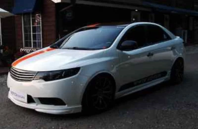 NEW 2010 2011 2012 2013 KIA FORTE NEFD STYLE FRONT LIP + SIDE SKIRTS  SEDAN - Image 1 of 4