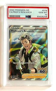 2022 Pokemon GO TCG Professor's Research Full Art Trainer 078/078 PSA 10 GEM MT - Bild 1 von 2