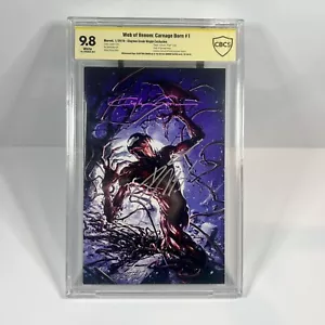 Web of Venom-Carnage Born 1 CBCS 9,8 firmado por Clayton Crane y Donny Gates - Imagen 1 de 6