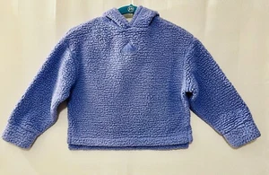 Adidas Pullover Hoodie Cozy Soft Fleece Purple Girls Size 6X EUC - Picture 1 of 6