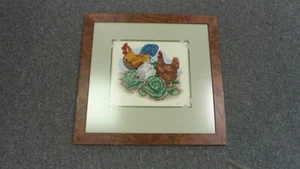 Framed Needlepoint Picture - Lunch At The Savoy - Picture 1 of 8