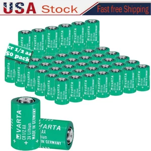 50* 3V Series Lithium 950mAh 1/2 AA Lithium Battery CR1/2AA VARTA USA - Picture 1 of 9