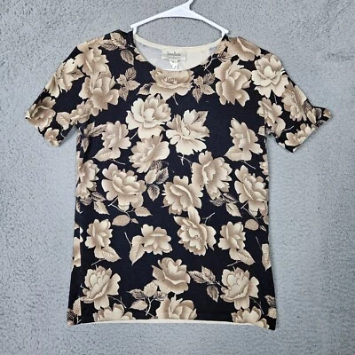 Suéter Top Manga Corta Estampado Floral Exclusivo de Neiman Marcus para Mujer Talla S Foto 1 de 4